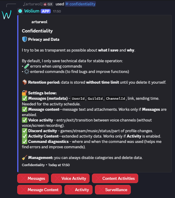 Privacy preview