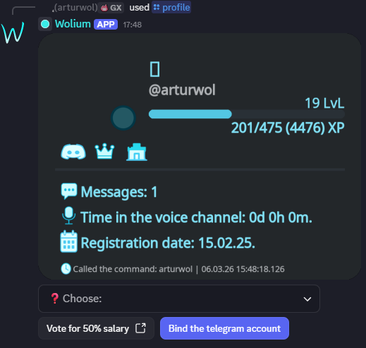Profile preview
